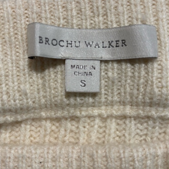 BROCHU WALKER Sz S Flavie Skirt Faux Wrap Ribbed Knit Wool Cashmere Blend NEW - Picture 7 of 9